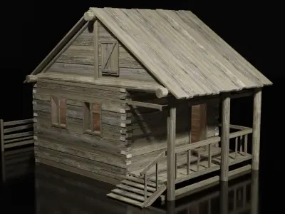 HOUSE VILLAGE Low-poly 3D model purchase