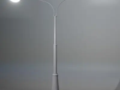 A collection of Street Lamps - Set IV Low-poly 3D model