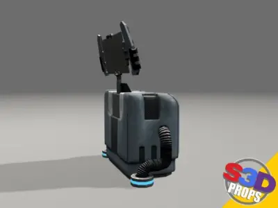 Sci-Fi Control Panel by S3D Low-poly 3D model