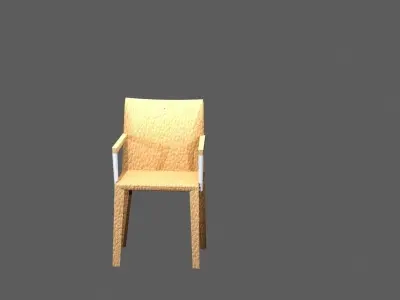  leather arm chair  3D model
