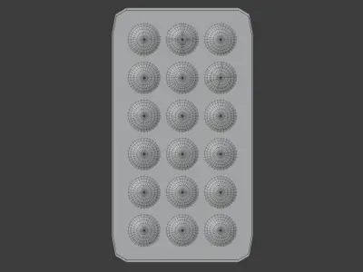 LowPoly LED Remote Control Low-poly 3D model