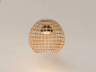 Ceiling lamp Low-poly 3D model 5