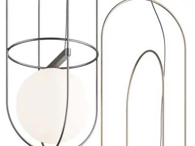 FONTANAARTE SETAREH SMALL PENDANT LAMP 3D model