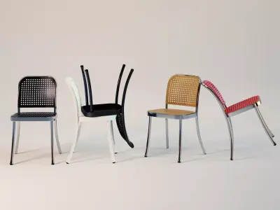 Silver Chair 3D model