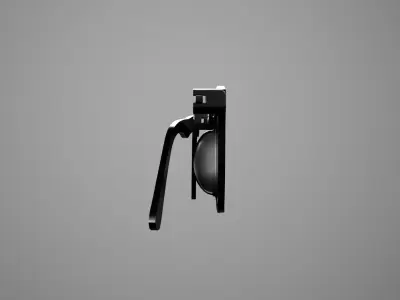 Eyeglasses door handle 3D model