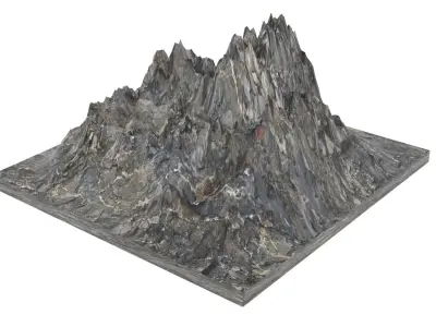 Mountain Low-poly 3D model
