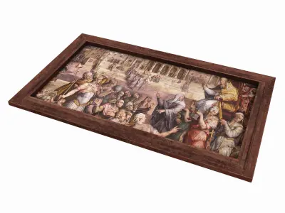 picture medieval  Low-poly 3D model