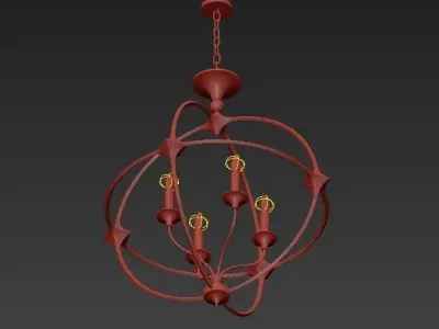 Bellario Orb Chandelier 3D model