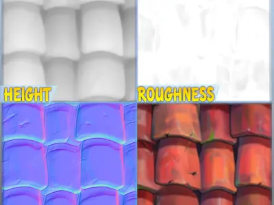 Stylized Roof Seamless Texture Texture