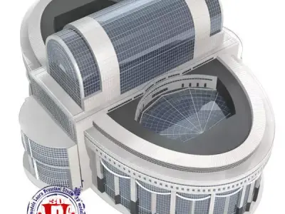 European Parliament 3D model