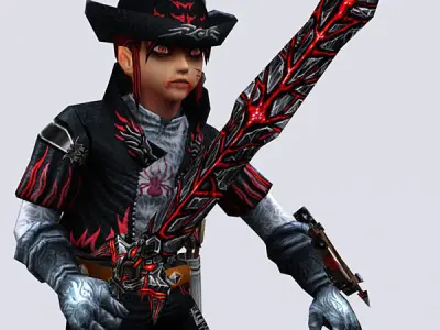 3DRT - Wicked Twins Elfboys Low-poly 3D model