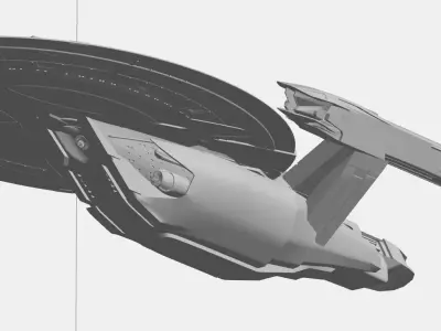 USS Crater - federation star ship 3D print model