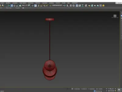 FISS chandelier Low-poly 3D model