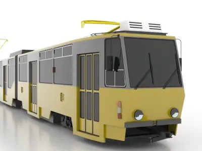 Tatra KT8D5R-N2P Low Low-poly 3D model