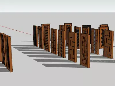 all types of interior doors are available 3D print model