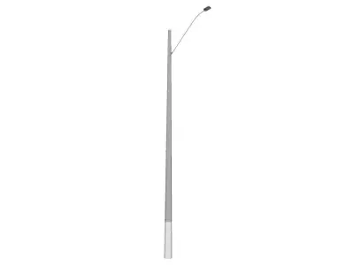 Concrete Lamp Post - Light Pole - Light Post - Street Light 08 3D model