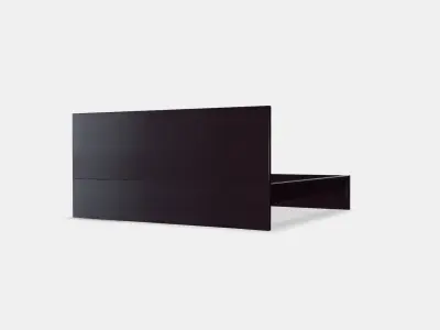 MALM Bed frame high w 2 storage boxes 4 Low-poly 3D model