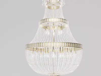 Classic Crystal Chandelier 3D model