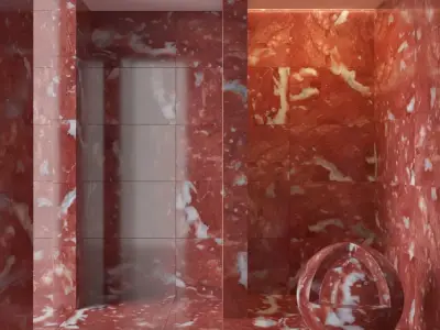 Marble wall 260 3D model