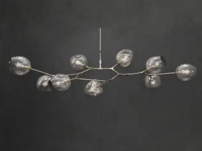 Branching bubble 9 lamps 3 3D model