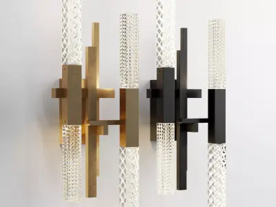 contardi mikado chandelier wall light Low-poly 3D model