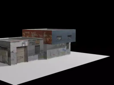 gaming war house Low-poly 3D model