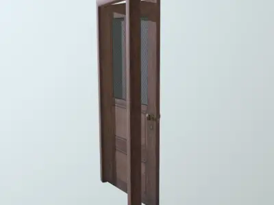 Old Door  Low-poly 3D model