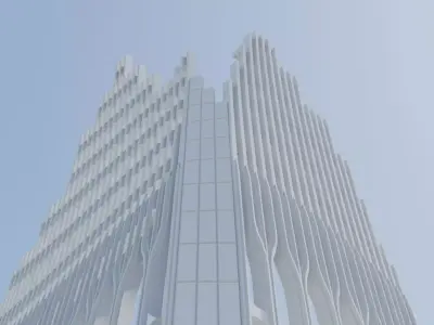 World trade center fragment 3D print model