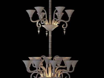 MILLE NUITS CHANDELIER 24L 3D model