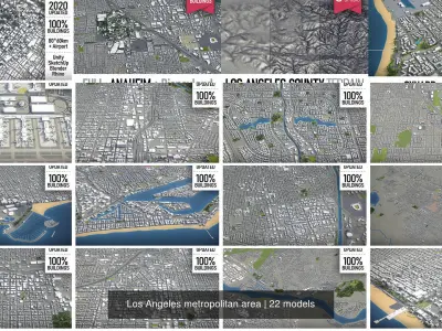 Los Angeles 3D Model Pack
