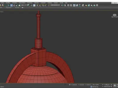 Caswell LED Pendant Low-poly 3D model