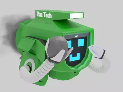 Robot Garbage Cleaner 3D model