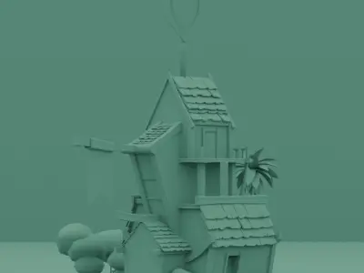 Stylize House Free 3D model