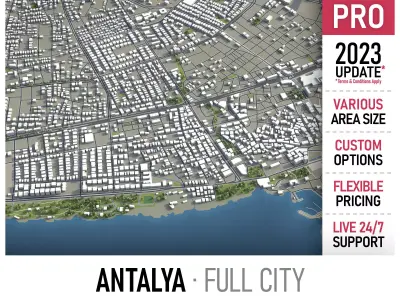 Antalya Low-poly 3D model