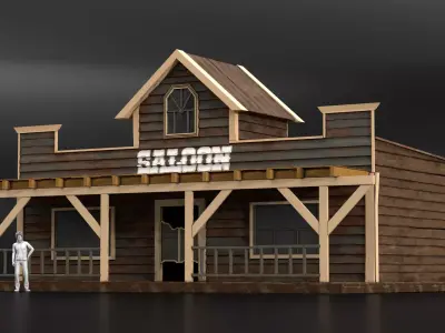West Wild Home 20 Low-poly 3D model