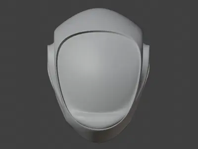 RO24 Sci-fi helmet Low-poly 3D model