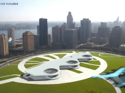  Drone Port with Drones 