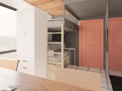Minimalist Bungalow Residential 3D model