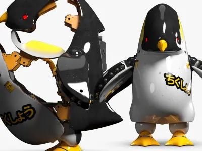 Penguin Robot 3DS Max 3D model