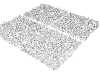 City Shaped Greeble  Free 3D model
