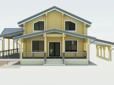 Log house 3D model order