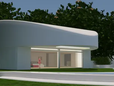 Balint-house house with swimming pool 3D model
