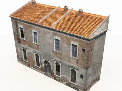 Apartment House 172 Low Poly Low-poly 3D model