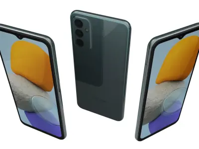 Samsung Galaxy M23 Deep Green And Light Blue 3D model