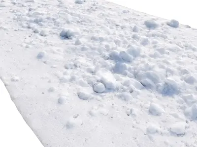 Small pieces of snow 3D model
