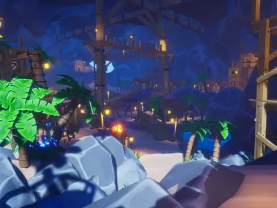 Fantasy Pirate Island Vol 1 For Unreal And Unity Low-poly 3D model