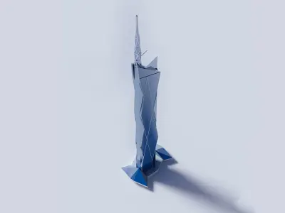 Merdeka 118 tower - Kuala Lumpur 3D model