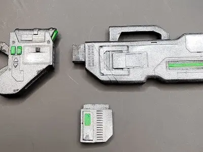 Sci-Fi Blaster 3D print model