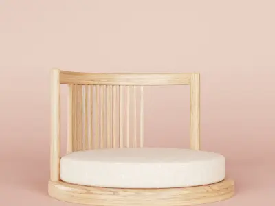 Tatami chair 3D model