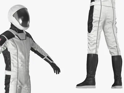 Futuristic Space Suit 3D model